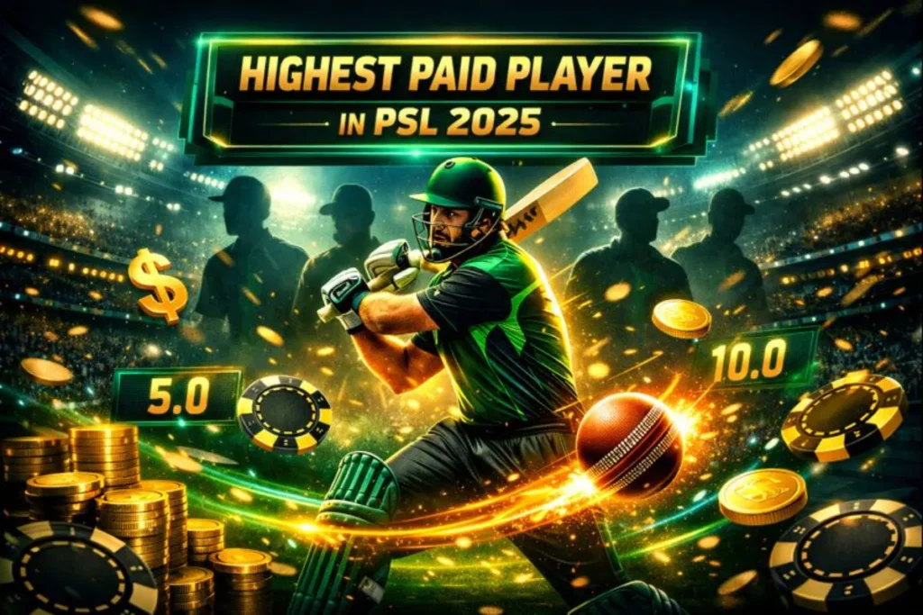 Highest Paid Player in PSL 2025: Full List of Top Earners