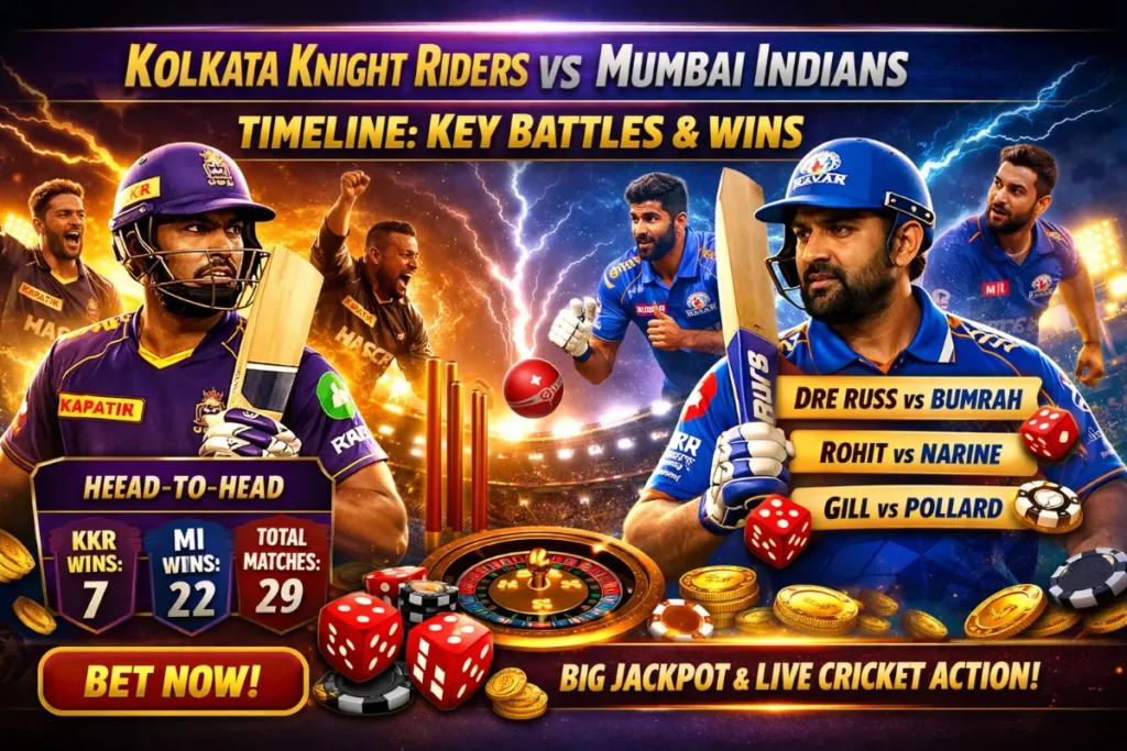 Kolkata Knight Riders vs Mumbai Indians Timeline: Key Battles, Wins