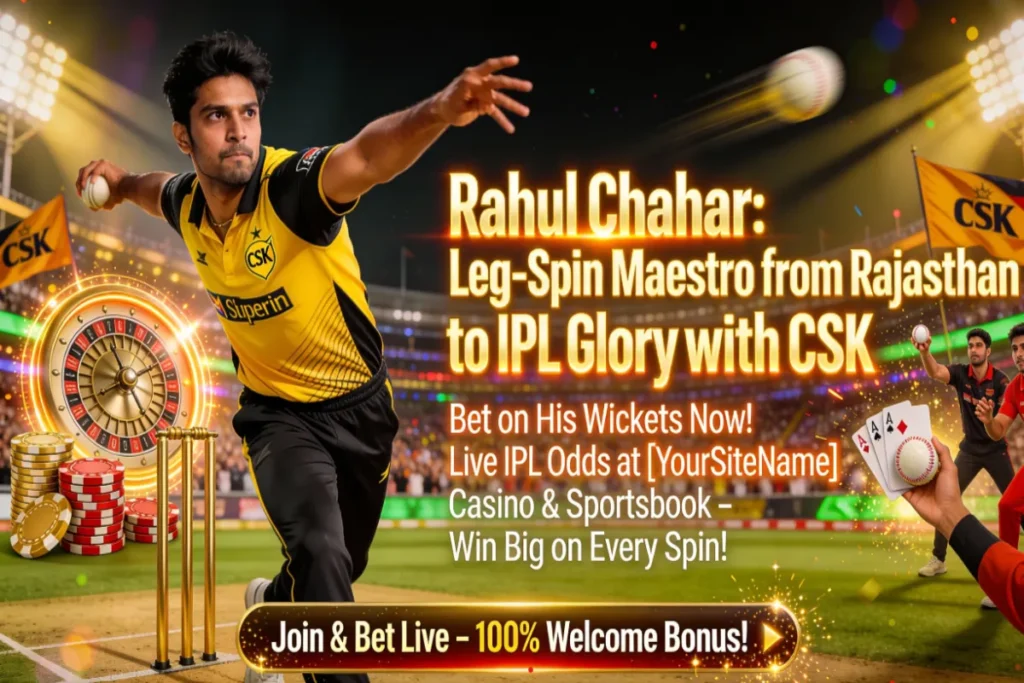 Rahul Chahar: Leg-Spin Maestro from Rajasthan to IPL Glory with CSK