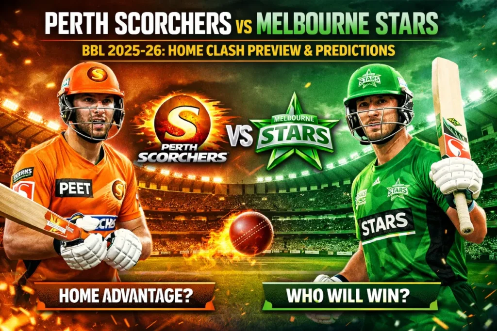 Perth Scorchers vs Melbourne Stars BBL 2025-26: Home Clash Preview & Predictions